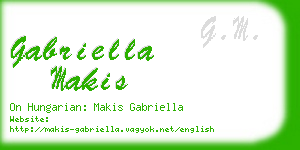 gabriella makis business card